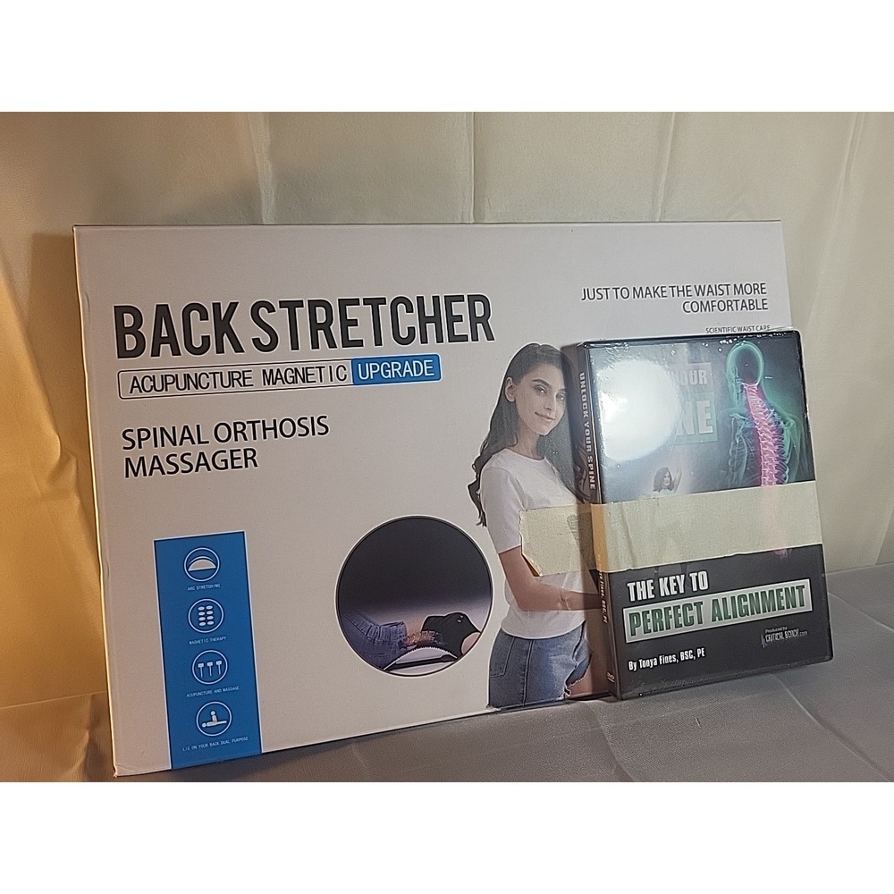 New Acupressure Back Stretcher with Magnetic Upgrade & Alignment DVD